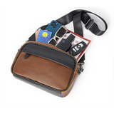 Bandolera De Cuero Para Hombre Bolso Crossbody Mochilas