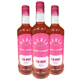 Gin Merle Pink Destilled Blueberry & Strawberry Pack X3 Unid