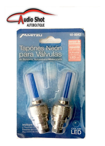 Juego De Tapones Para Valvula, Llanta Color Azul Neon