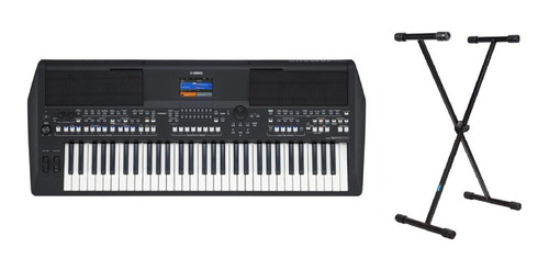 Kit Teclado Yamaha Psr Sx600 Arranjador Com Suporte X