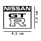 Nissan Gtr Logo Sticker Vinil 2 Pzas Blanco $135 Mikegamesmx