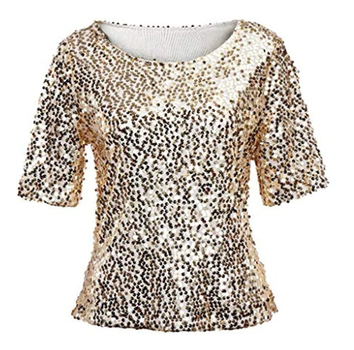 Nrealy Tops Mujeres De Moda Lentejuelas Sparkle