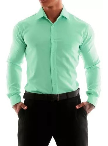 Camisa Social Slim Sem Bolso Terno Promoçao Pronta Entrega 