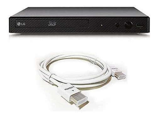 Reproductor Dvd LG Blu-ray Hdmi + Cable De 6 Pies -negro