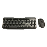 Kit Teclado Y Mouse Inalámbrico Kmg20 Global Color Negro