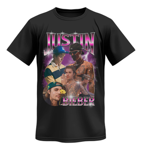 Camiseta Justin Bieber Moods Beliebers Premium Vintage