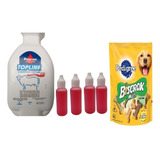 Topline Top Line Pour 80ml+petisco Biscoito Pedigree Biscrok