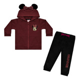 Conjunto Pants Y Sudadera Bebe Niña Minnie Mouse Disney 