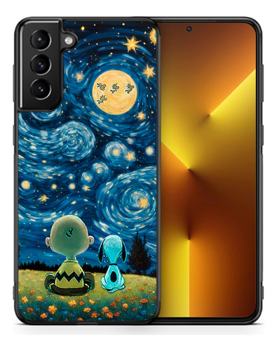 Funda Galaxy S20 S10 Snoopy Noche Estrellada N10 9 8 S9 S8