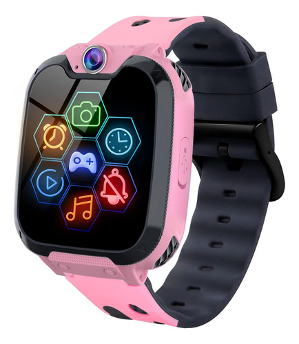 Reloj Inteligente P/niños Iniupo Con Juegos-rosa