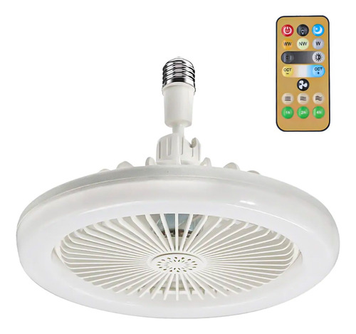 Ventilador De Teto 36w Com Luzes Integradas E27 Remote Teto