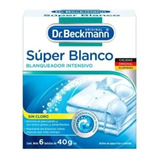 Blanqueador Ropa Dr. Beckmann Súper Blanco 6 Bolsas 40g C/u