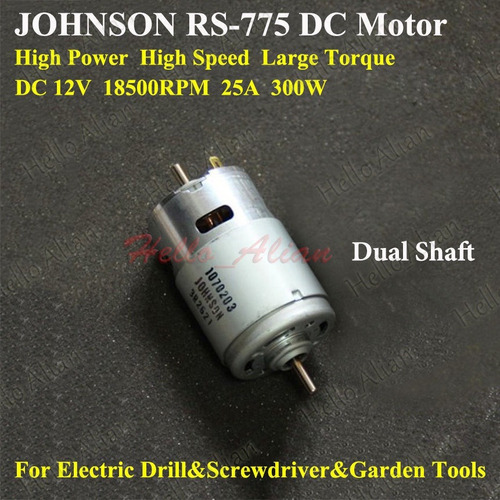 Johnson Rs775 Motor 12v 18500 Rpm 300w