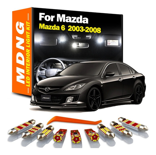 Led Premium Interior Mazda 6 2009 2013 + Herramienta Canbus
