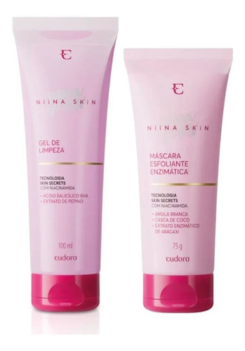 Eudora Niina Secrets Skincare Gel Limpeza+máscara Esfoliante