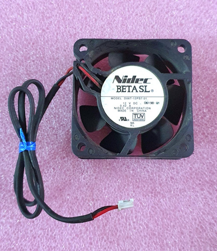 Cooler Fan 60x60 X25mm Ventilador 0.42a Con Ficha