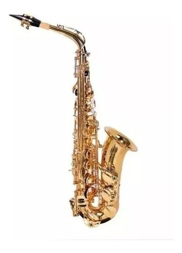 Sax Alto Dominante Mib Dourado C/case Original Aghata Music