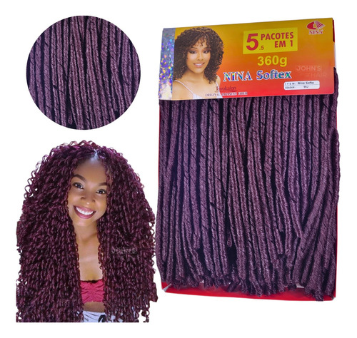  Cabelo Nina Softex Original Pacotão 1 Pacote Faz Uma Cabeça