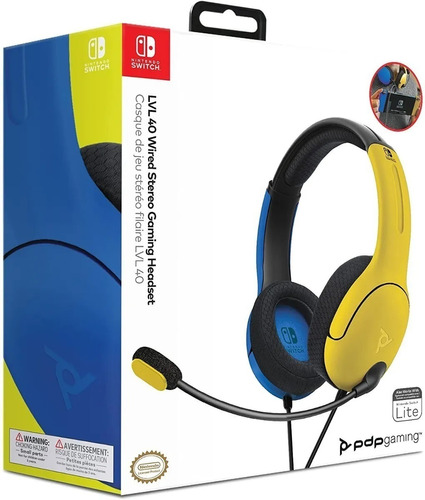 Audifonos Gamer Nintendo Switch Pdp Lvl 40 Originales