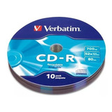 Disco Compacto Verbatim Cd-r 700mb 80min 52x C/10 Pz 962 /vc