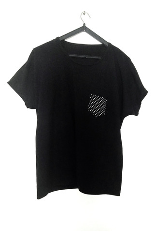 Remera Con Strass  Talle Xl