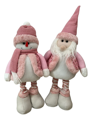 X2 Monos Pascueros Patas Largas 65 Cm Adornó Navidad