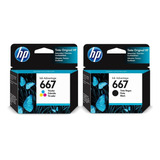 Cartuchos Hp 667 Negro + Hp 667 Color Combo Original Hp 2775