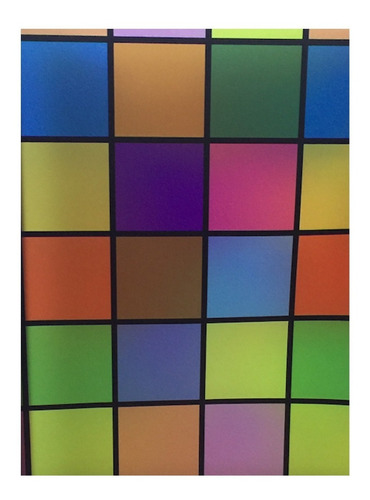 Pelicula Decorativa Impresa Para Vidrio Mosaico Colores