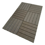 Kit 15 Deck Plástico Modular Varanda Banheiro Sacada Sauna 