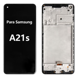 Tela Frontal Lcd Display Compatível Aro Para Samsung A21s