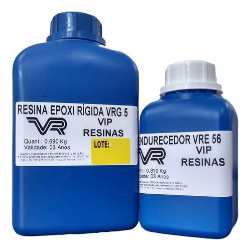 Resina Epóxi Vrg5 1kg (baixa Viscosidade) Vip Resinas
