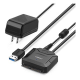 Adaptador Disco Duro Ugreen Sata Iii 5 Gbps Uasp Usb 3.0 Color Negro