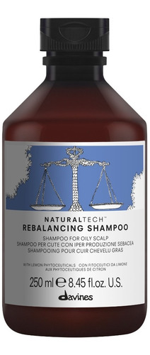 Shampoo Sin Sulfato Davines Rebalancing Cabello Graso 250 Ml
