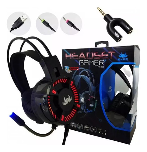 Fone De Ouvido Headset Jogos Gamer 7.1 P2 Led O Melhor