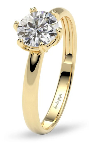 Anillo De Compromiso Aine Con Moissanita Amelie Joyas 14k