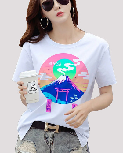 Remera Monte Fuji Aesthetic