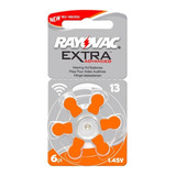 Pila Para Audifono Rayovac 13 Blister X6u Hipocacusico Sordo