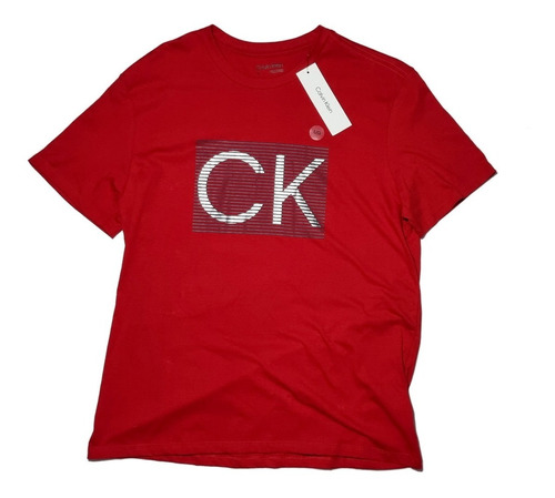 Playera Camiseta Calvin Klein Roja Hombre 100%original Nueva