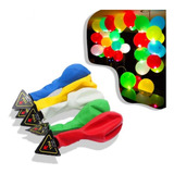 Globos Led Luminosos Colores Fiesta Surtidos Pack X 5 Unidad