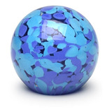 Peso Multicor Pequeno Bola Azul E Água-marinha Murano Crista