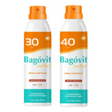 Combo Bagovit Proteccion Solar En Spray Fps 30 + Fps 40 