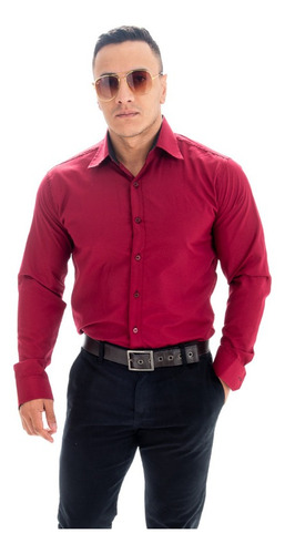 Camisa Social Masculina Manga Longa Luxo Premium Executivo