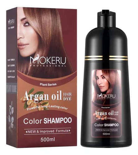 Champú Natural Permanente Para Teñir El Cabello De 500 Ml