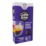 Capsulas Nespresso Coffee Break Fuerte X 10 Unidades