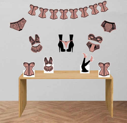 Decoração Kit Festa Chá De Lingerie