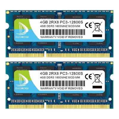 Memoria RAM DDR3 1600MHz 8GB (2x4GB) SODIMM para Computadora Portátil Gamer DDR3L Laptops Duomeiqi | Envío gratis