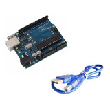 Uno Atmega328p U R3 Com Cabo Usb Compativel Arduino