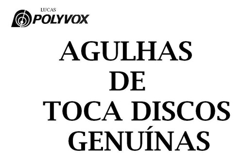 Agulha Polivox Diamante  Ps 300 (*) -do Toca Discos Vinil