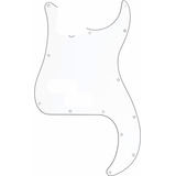 Pickguard Fender Precision Vintage 62 3 Capas 099-1361-000 Color Blanco Diseño Liso