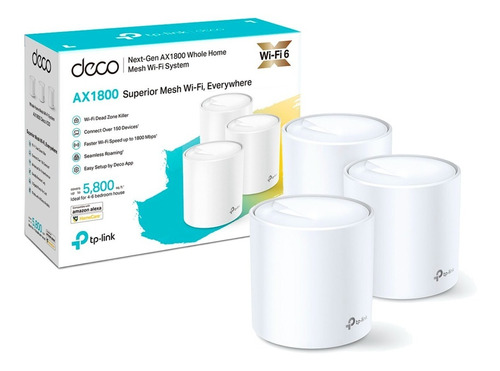 Roteador Wi-fi Mesh Tp-link Deco X20 Ax1800 Pack 3 Unidades 